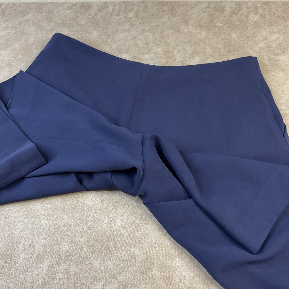 Lauren Ralph Lauren Shorts Women Sz 8 Pleated Slit Skirt Pockets Navy Blue - Picture 4 of 8
